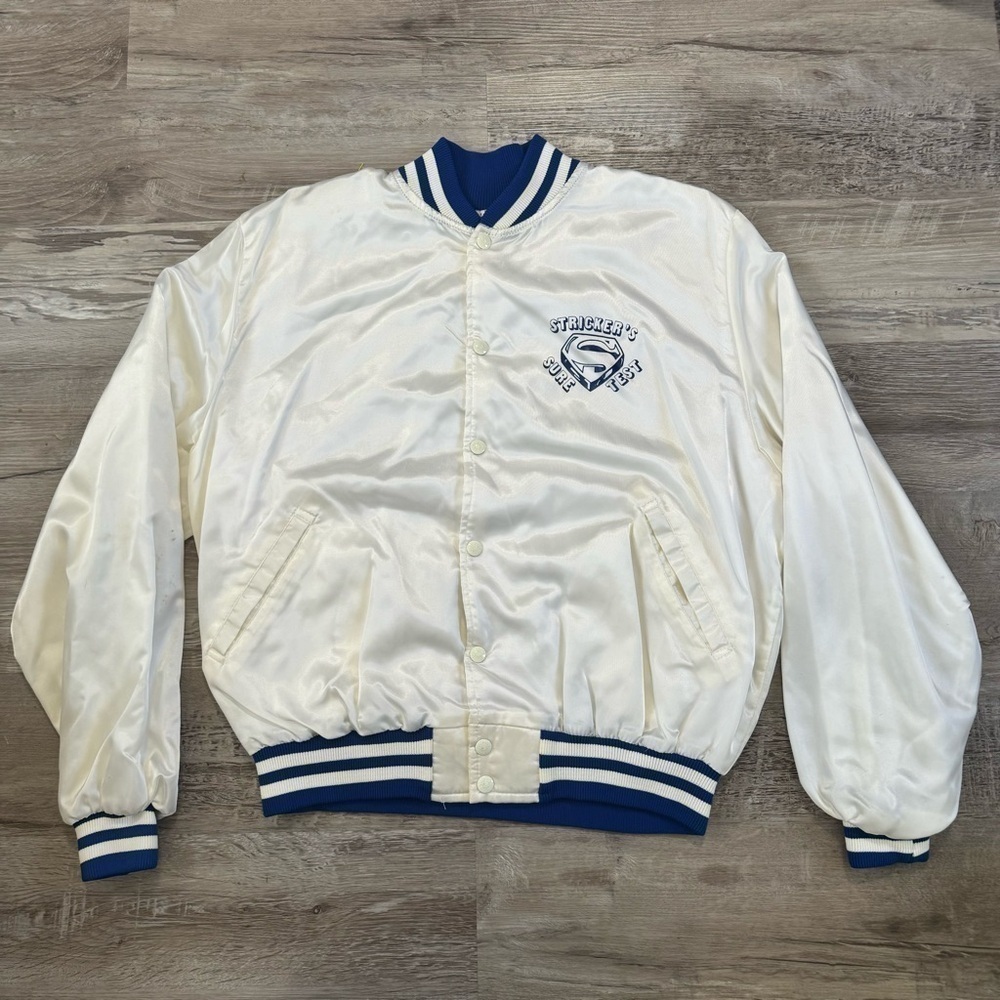 Vintage Made in USA coach varsity dazzle snap button jacket vernal Utah men’s L - Picture 4 of 5